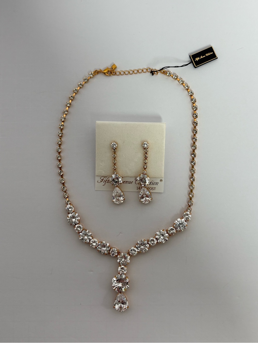 Fifth Avenue Collection What a Night Cubic Zirconia Necklace Earring Set - NWT